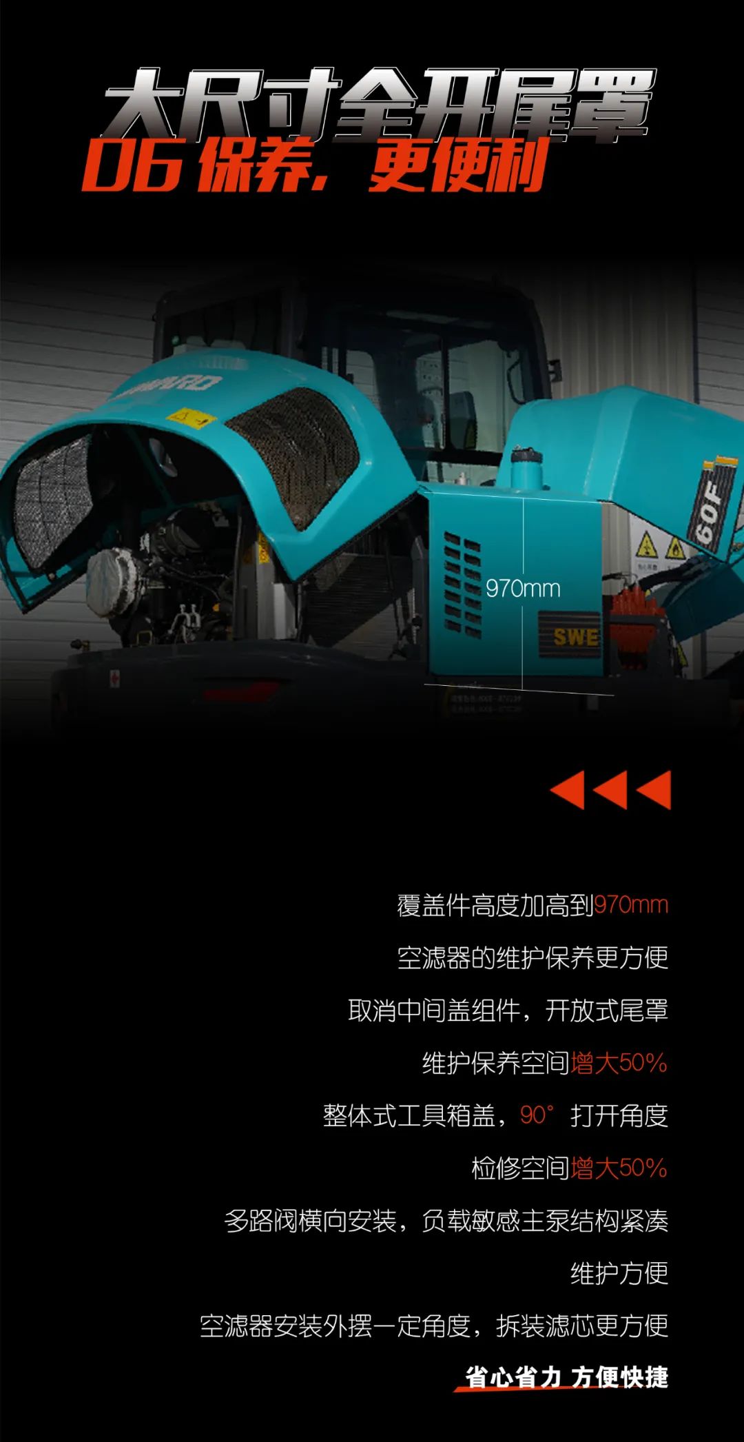 一图读懂 | 献礼七一 · 完美智能SWE60F挖掘机低碳来袭