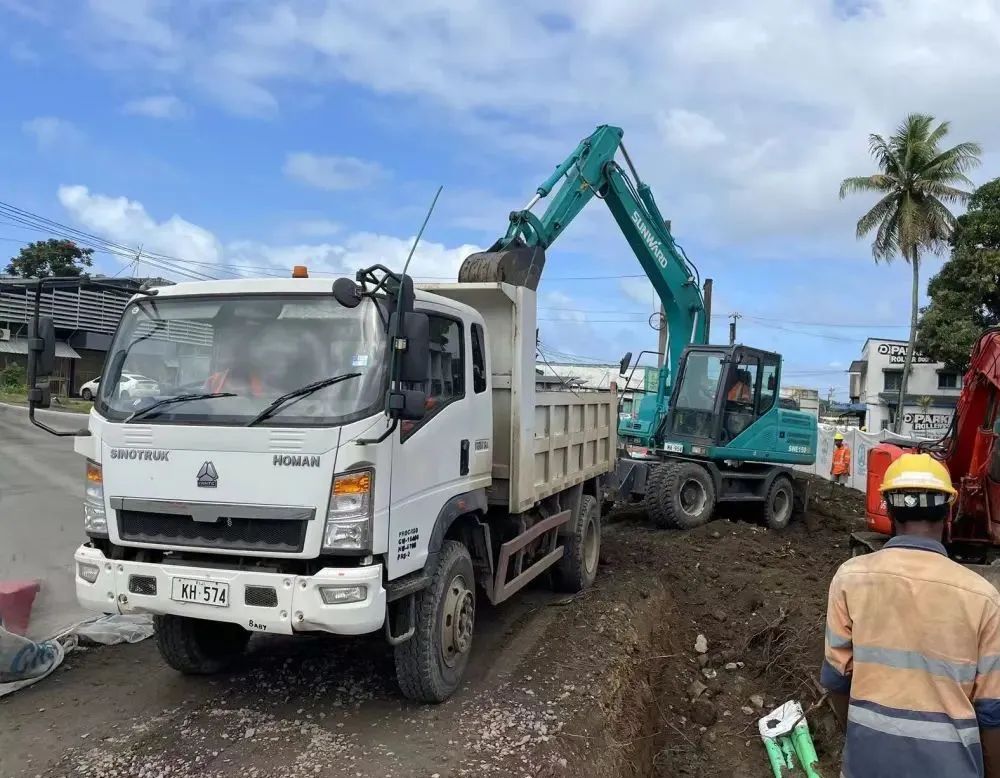 “完美绿”迈向南太平洋岛，完美智能轮挖助力斐济基础设施建设