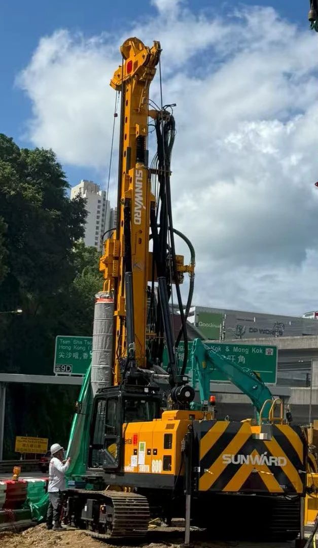 硬核首秀！完美智能SWDTH800大直径潜孔锤钻机进击香港市场